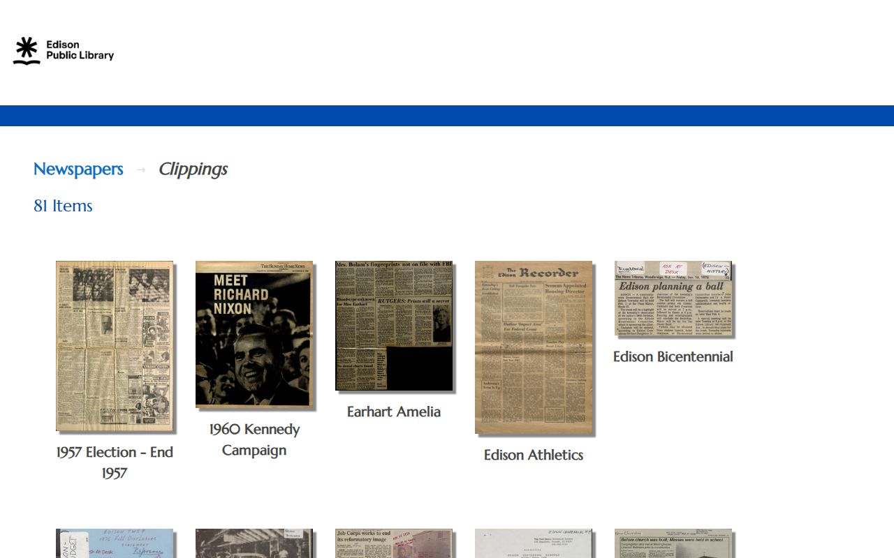 Edison city directory companion digital collections archive